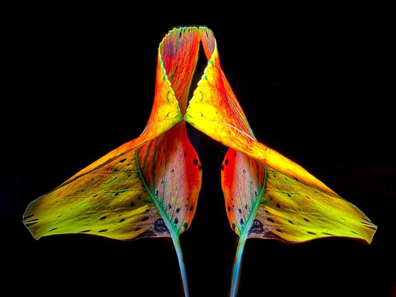 Pear Leaf Refection Large