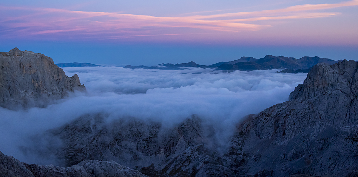 Cloud Inversion Spills Over At Dusk