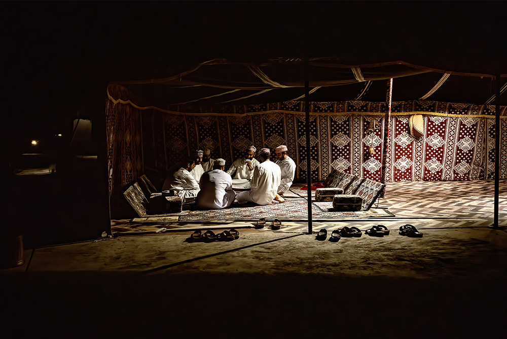 The Card Players, Oman by John Clare