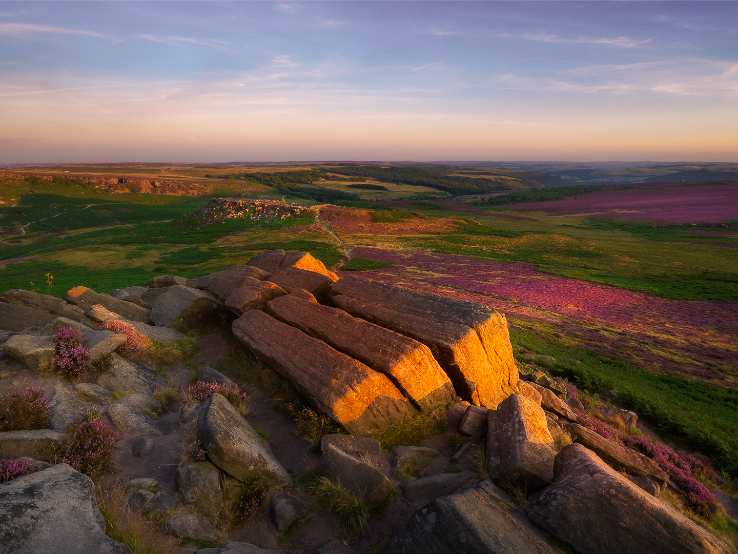 Last Light At Higger Tor © David Travis