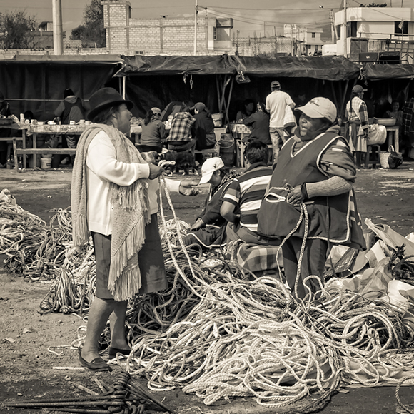 Rope Sellers, Saquisili Market Ecuador