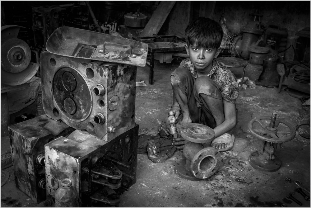 Young Shipyard Worker Dhaka Bangladesh by Brian Houghton