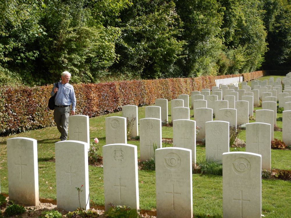 Lest We Forget, Somme Cemetery, France by Mike Whittle