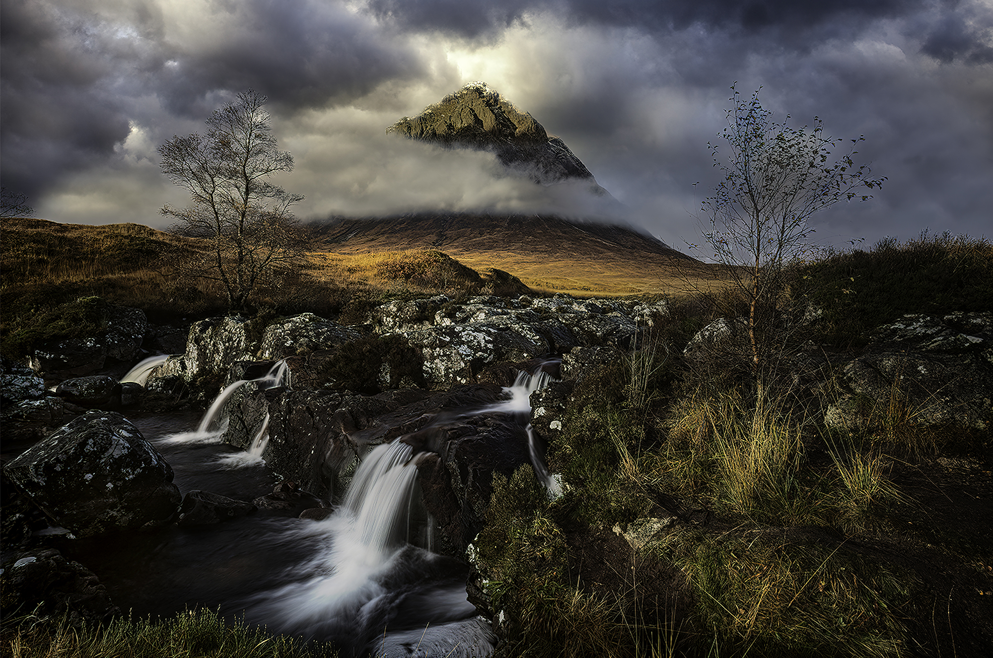 Buchaille Etiv Mor Autumn Ray Grace