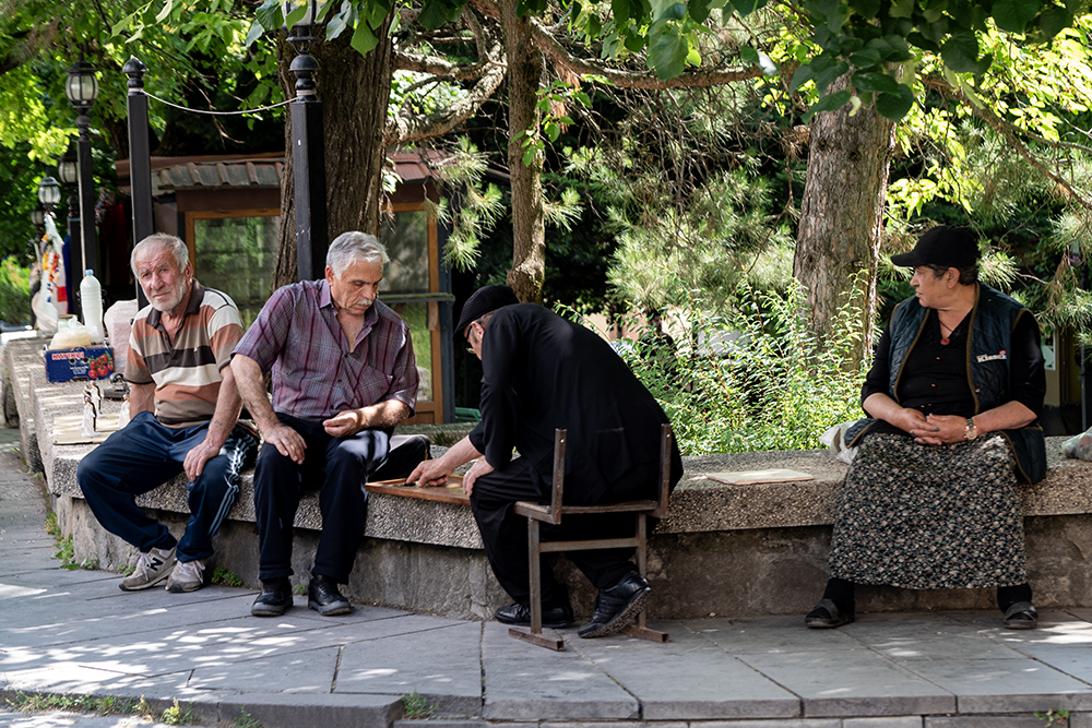 Relaxed Afternoon, Kazbeghi, Georgia by Sanjoy Sangupta 