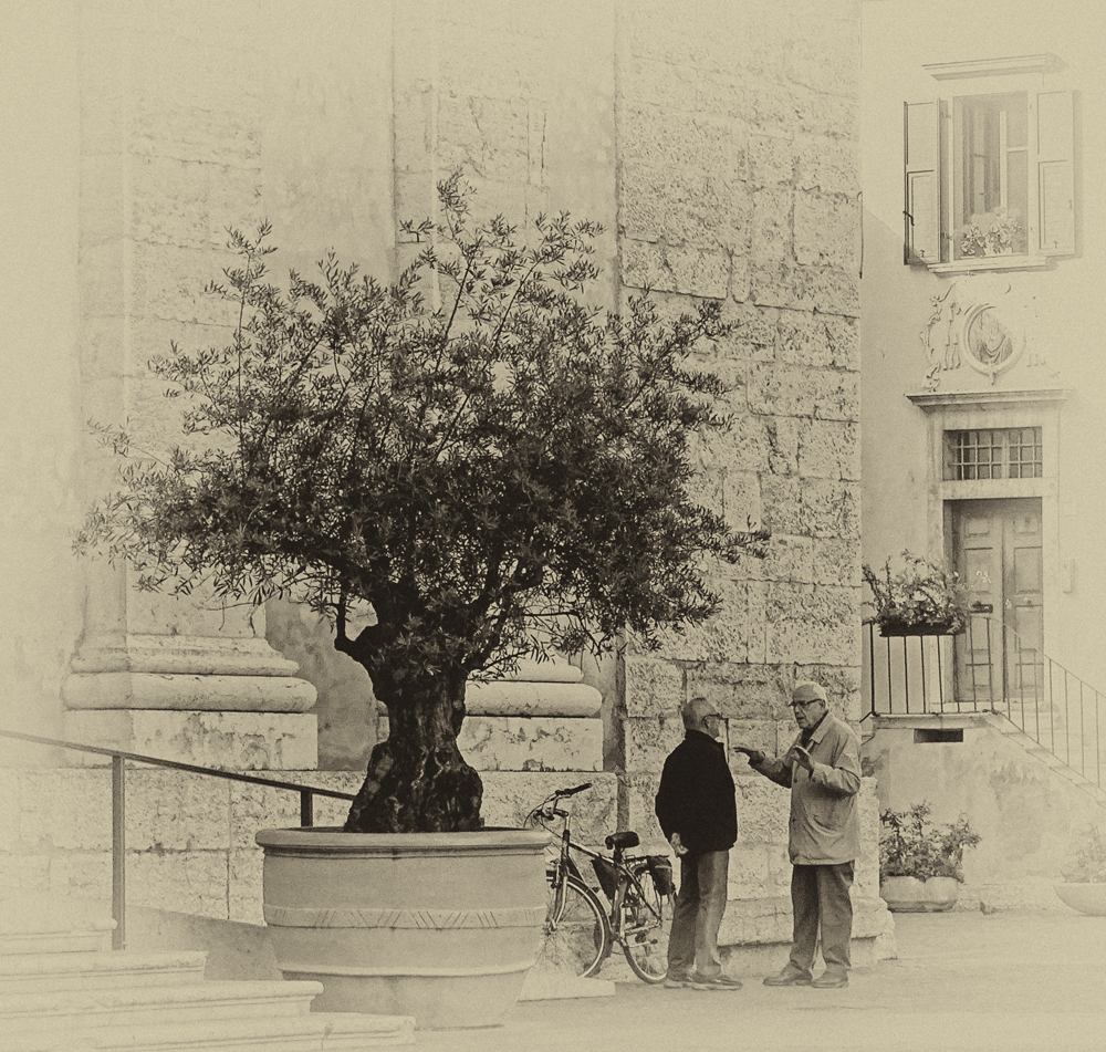 Italian Men Chatting