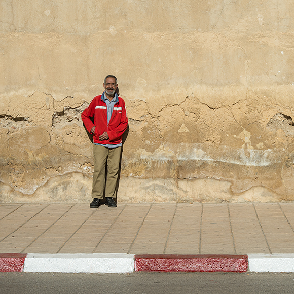 Red And White Stripes, Fes, Morocco