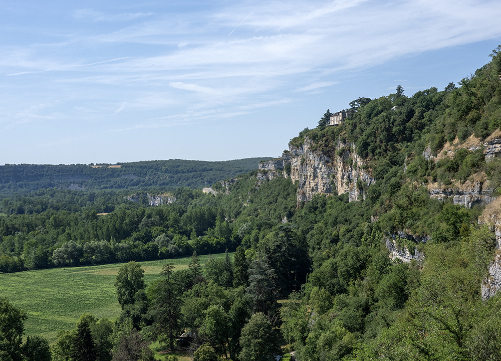 Chateau De Mirandol And The Land Beneath, Martel, Haut Quercy, France