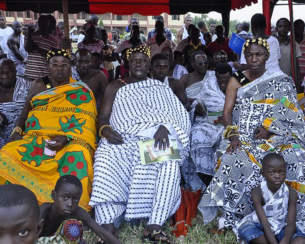 The Chief And His Subjects Ghana by 