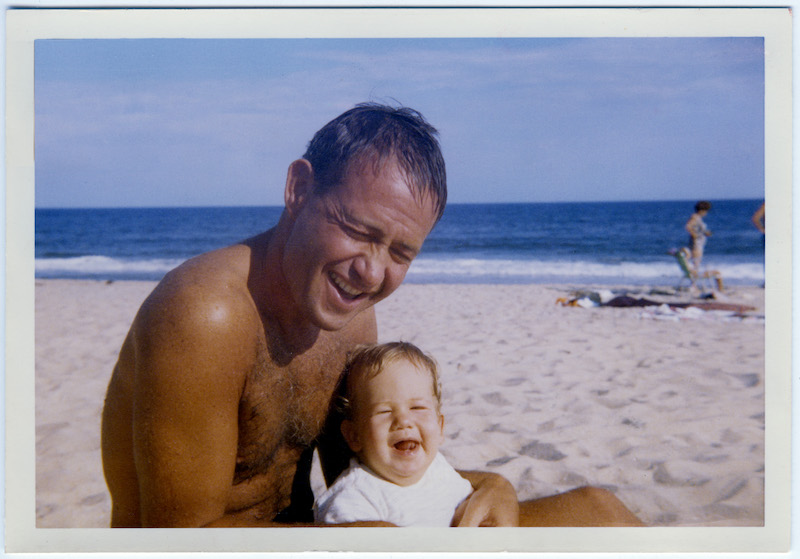 Charles Borden With His Son Harry, Long Island,1966