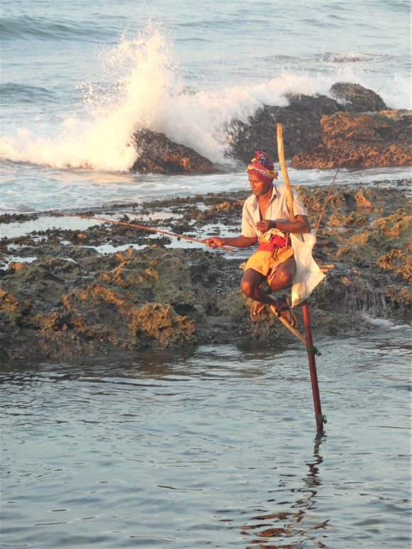 Fisherman At Sunrise, Sri Lanka