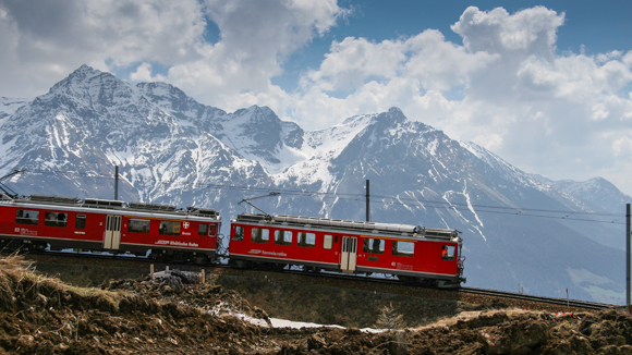 Steep Descent (Bernina Pass, Switzerland)