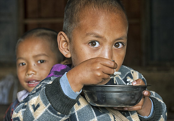 Lao Boy At Lunch Dennis Anguige FRPS