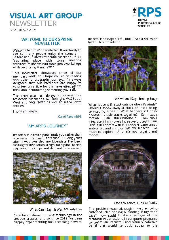 Visual Art Group Newsletter 21 April 2024 1