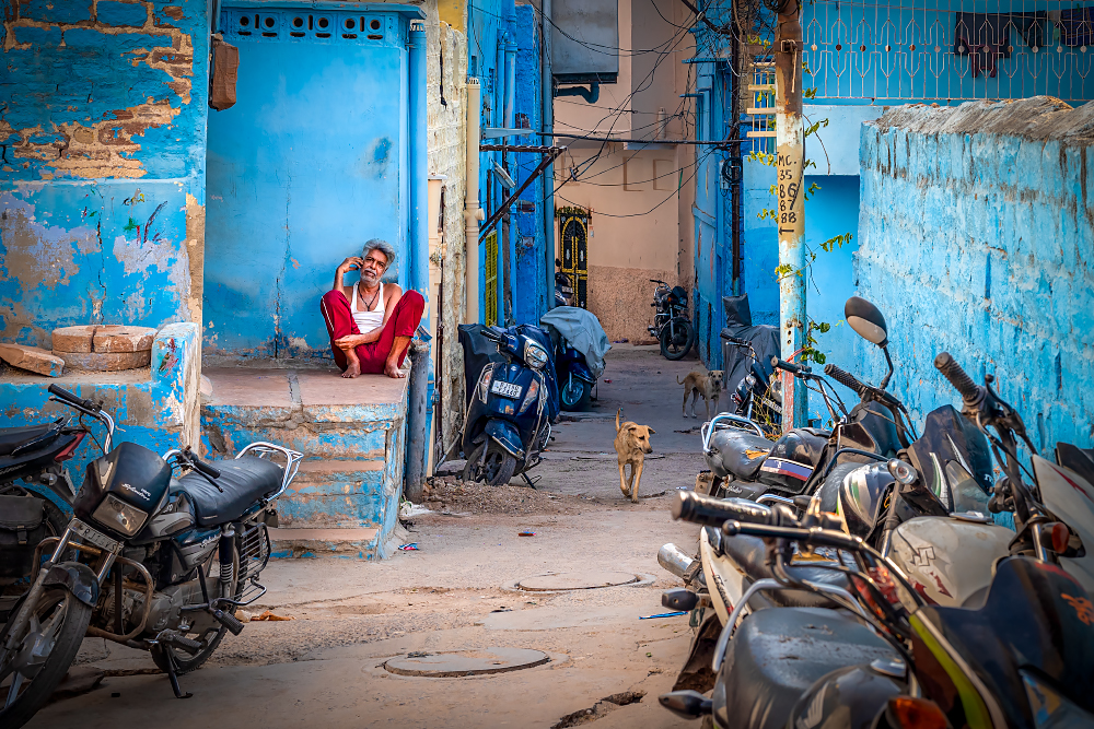 Relaxing In The Blue City Of Jodhpur, India by Jo Court