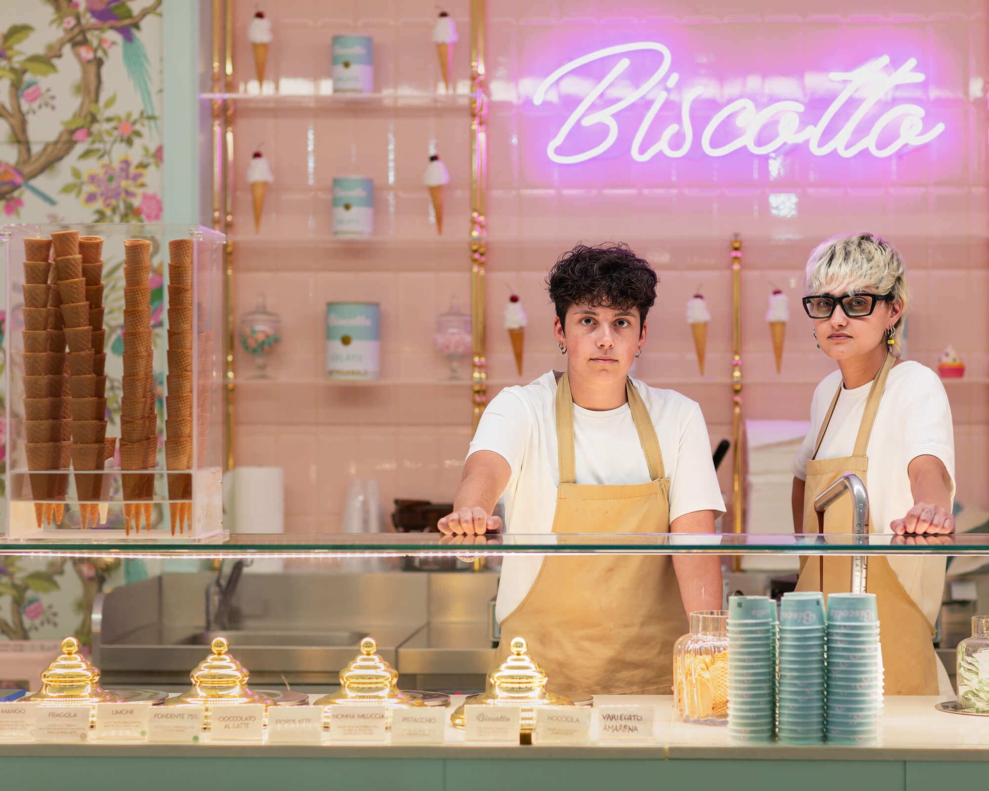 'Francesca And Rebecca, Ice Cream Sellers' From The Series Riconoscersi By Stefania Distante ARPS