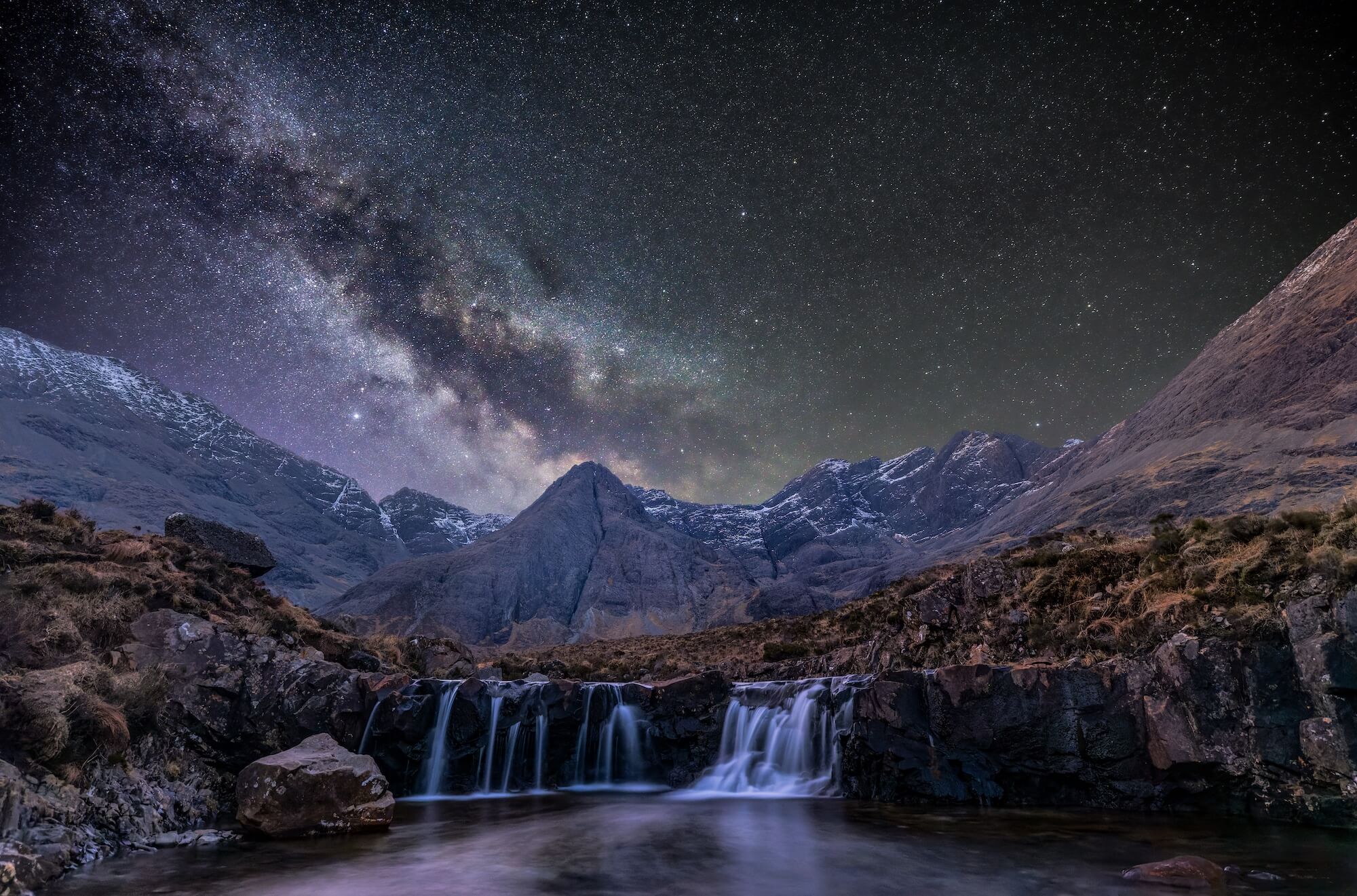 Fairy Pools And The Milky Way Dave Lynch