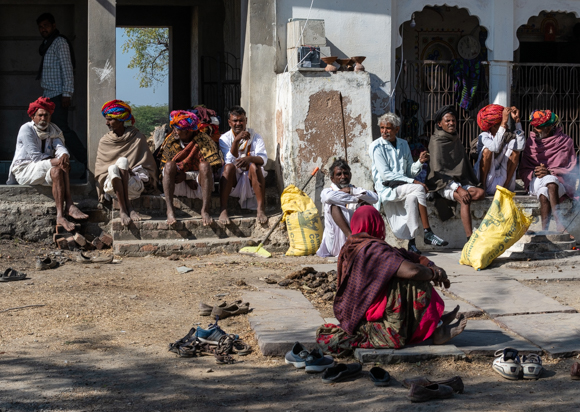 Gathering At A Temple, Shahpura, Rajasthan DAVID POLLARD ARPS