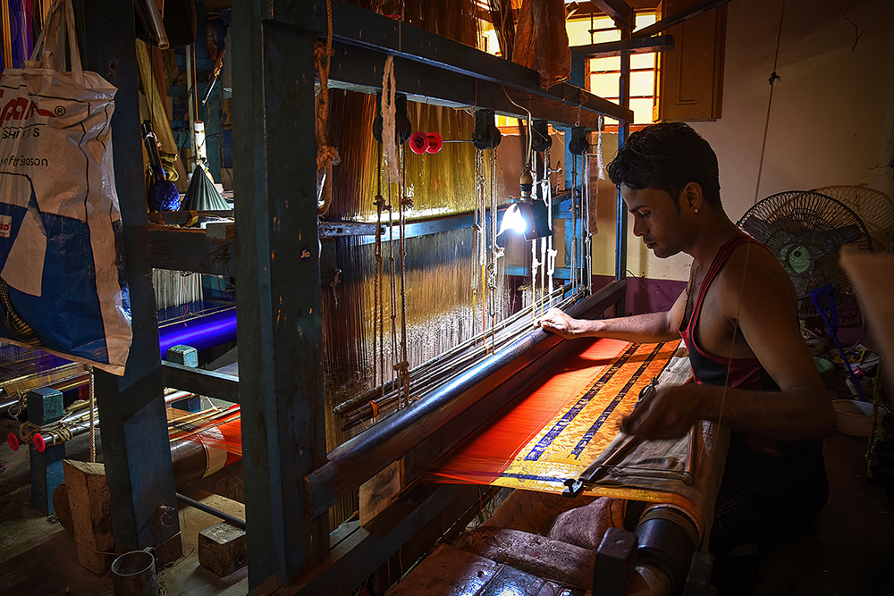 Baluchari Making, Bishnupur, West Bengal, India by. Saurabh Bhattacharya