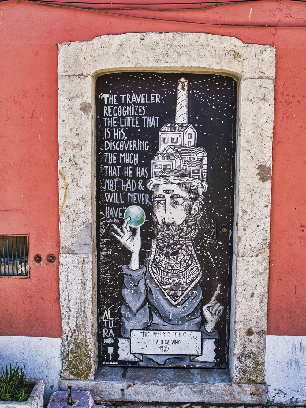 Doorway In Cascais, Portugal by Peter Range