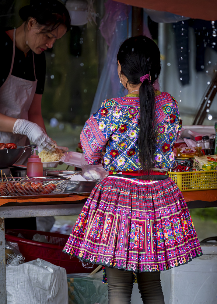 Sunday Morning Shopping On A Rainy Day, Vietnam by Elizabeth Roberts