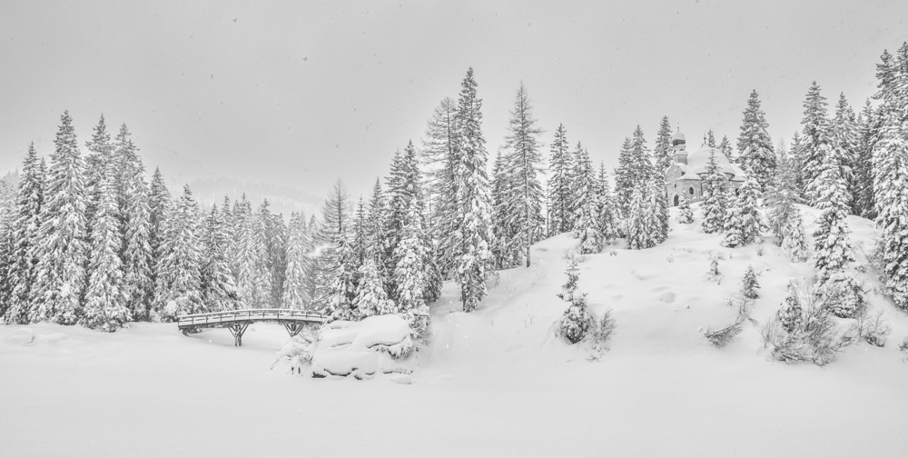 Maria am See Chapel in the Forest, Obernberg, Tirol, Austria by Allan Hartley
