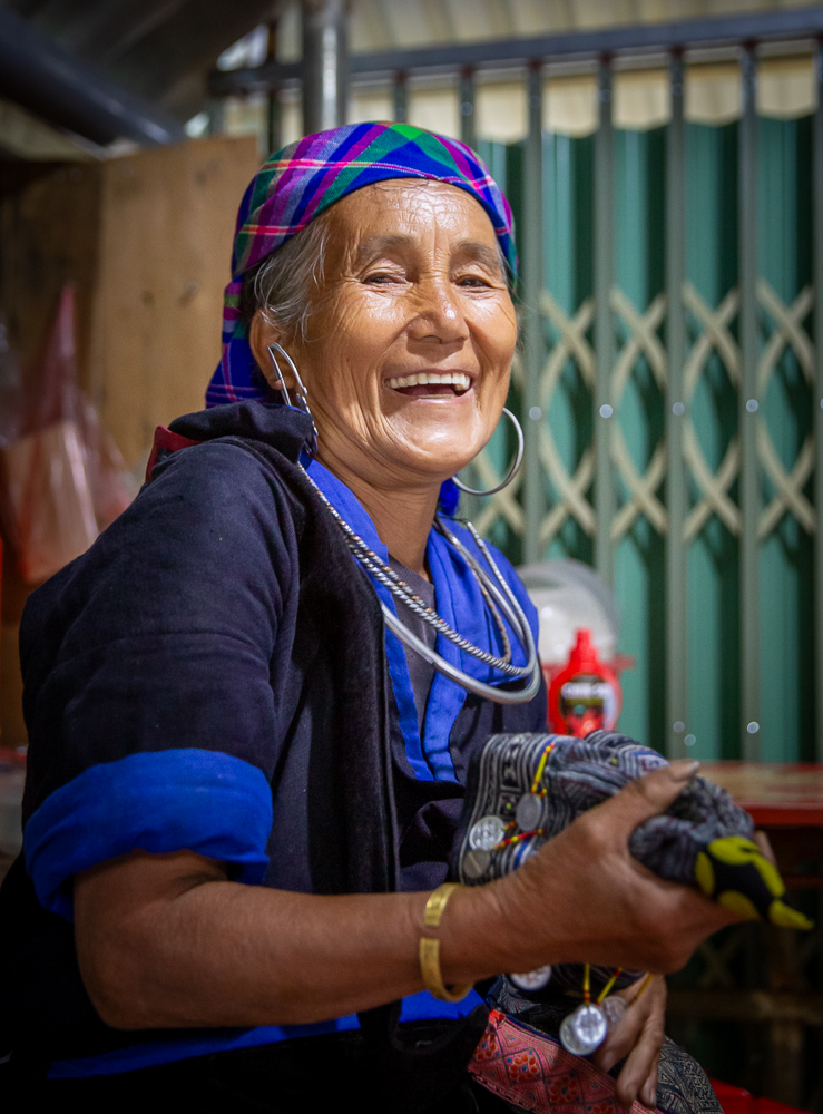 Hat Seller, Mu Cang Chai Rice Terraces, North Vietnam by Laura Morgan