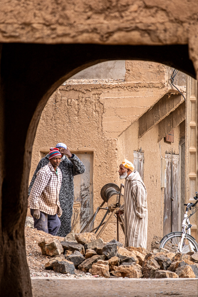 Building Work Ksar El Khorbat Morocco by Jane Tearle