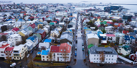 View Over Reykjavik From Hallgrimskirkja Tower