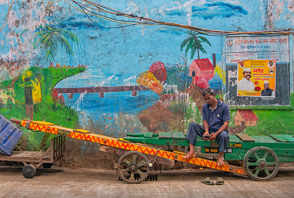 Street Life In Mumbai, Bhuleshwar Old Colony, India by Saurabh Bhattacharya