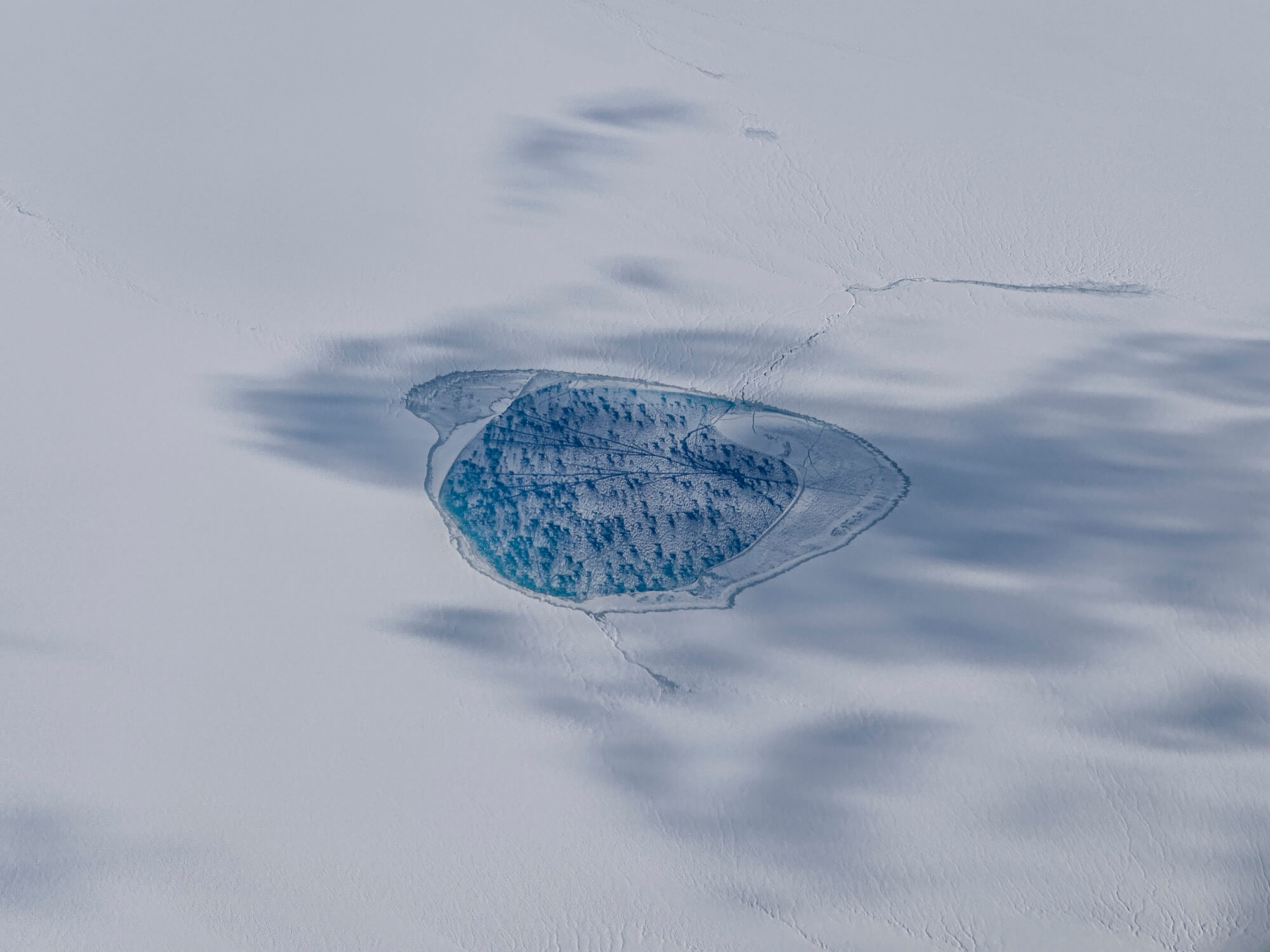 Winner Ice Cap Melt Lake In Greenland