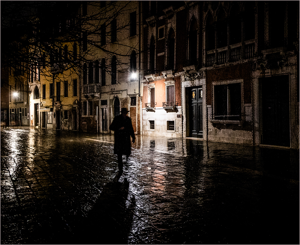 Walking The Streets Of Venice by Robert Evans