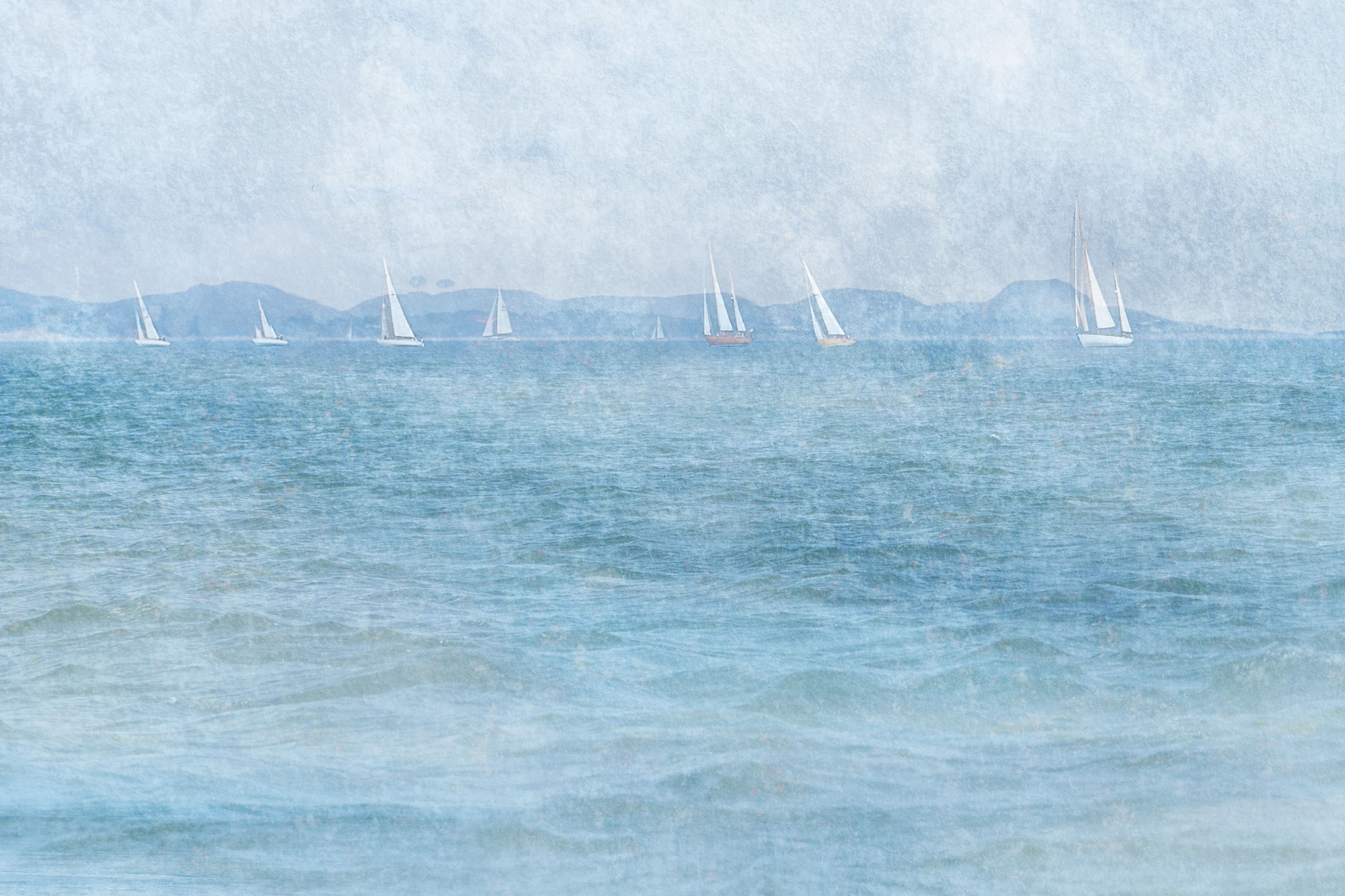 Distant Yachts By Sheila Haycox ARPS