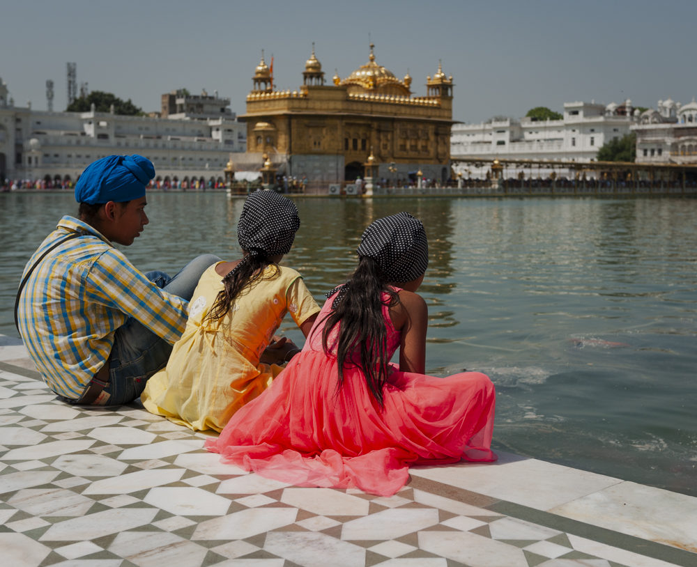 In Contemplation At The Golden Temple, Amritsar, India by 