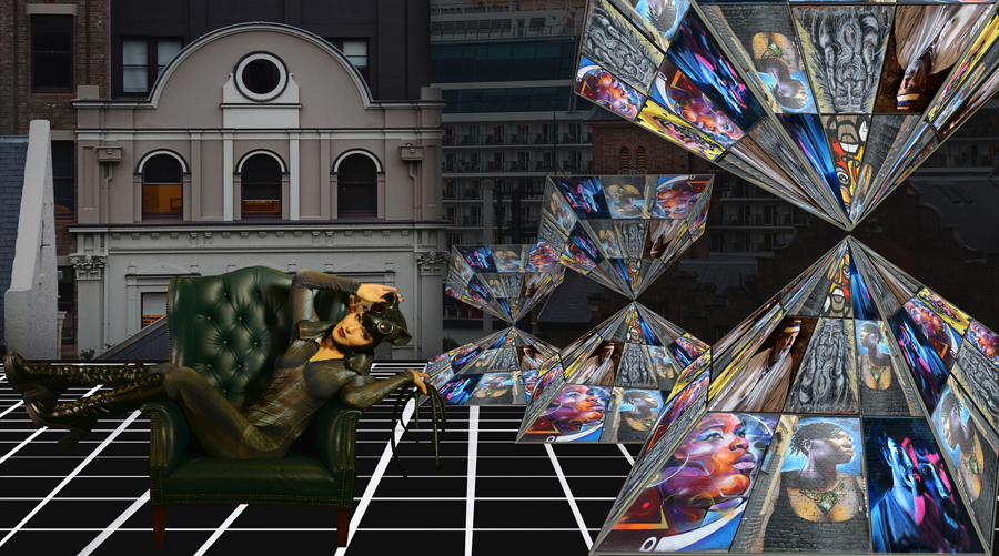 Pyramid Of Faces By Roby Lazar (Australia)