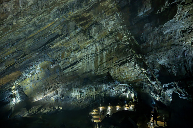 Underground In The Grottes De Han, Han Sur Lesse, Belgium