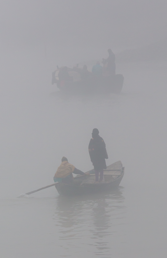 Ferry In The Mist