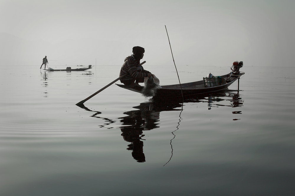Inle Lake Fishermen Myanmar by Rob Morgan