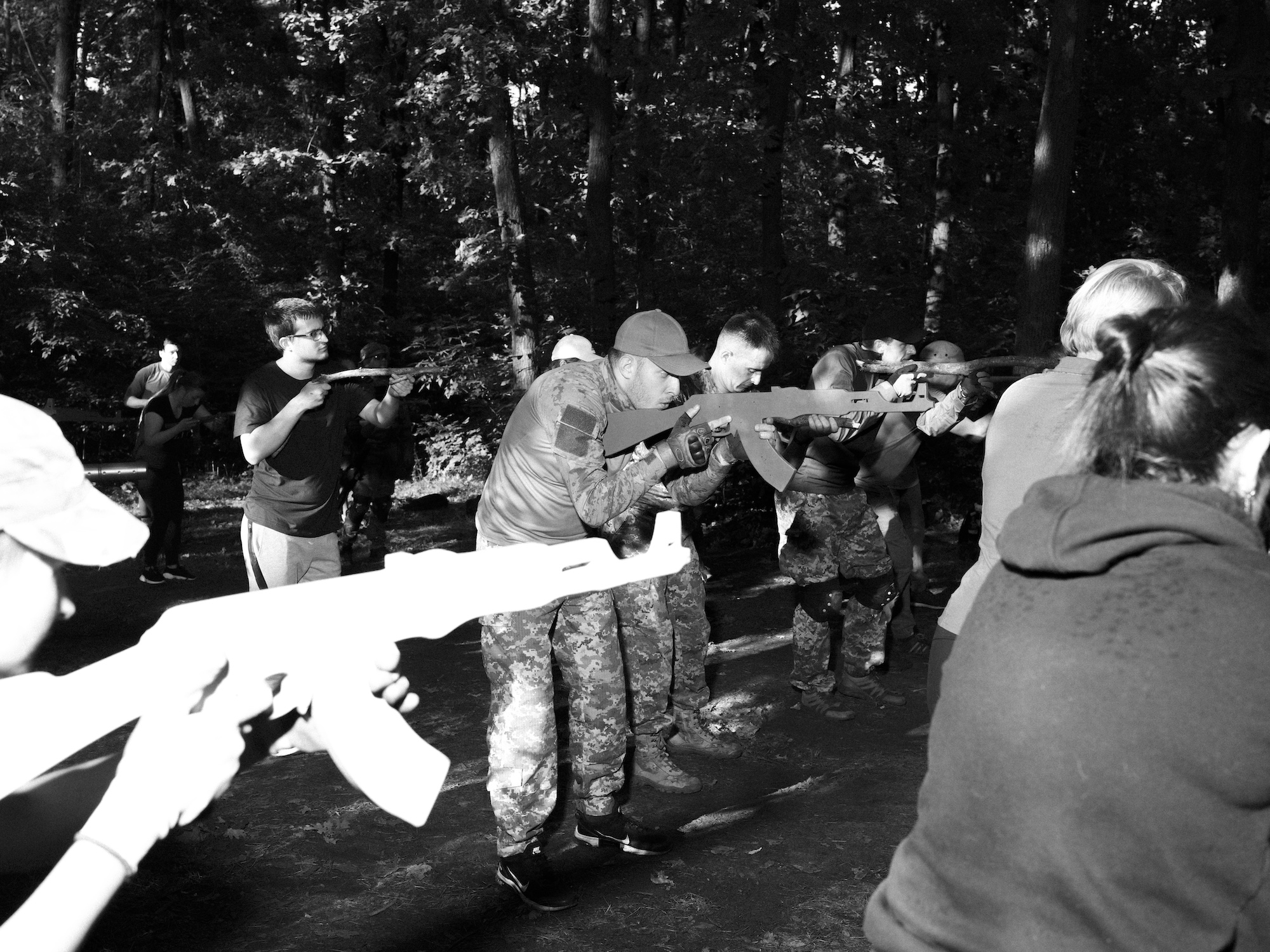 Aria Shahrokhshahi Civilian Military Training, Kyiv, Ukraine, 2022