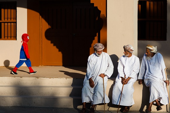 Spiderman Meets Old Men