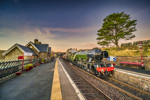 Flying Scotsman Passing Through Dent Station The Highest Railway Station In England (1 Of 1)