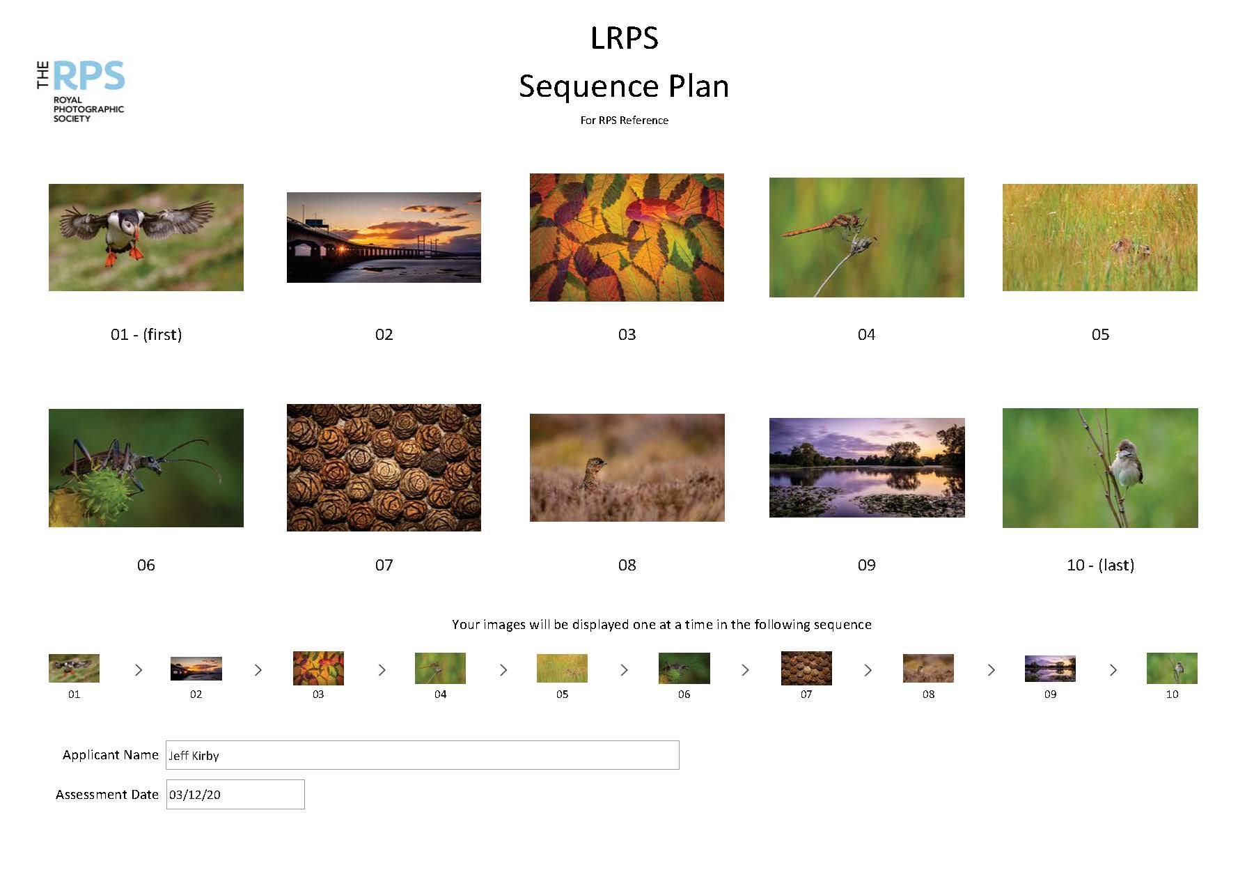 Jeff Kirby Sequence Plan