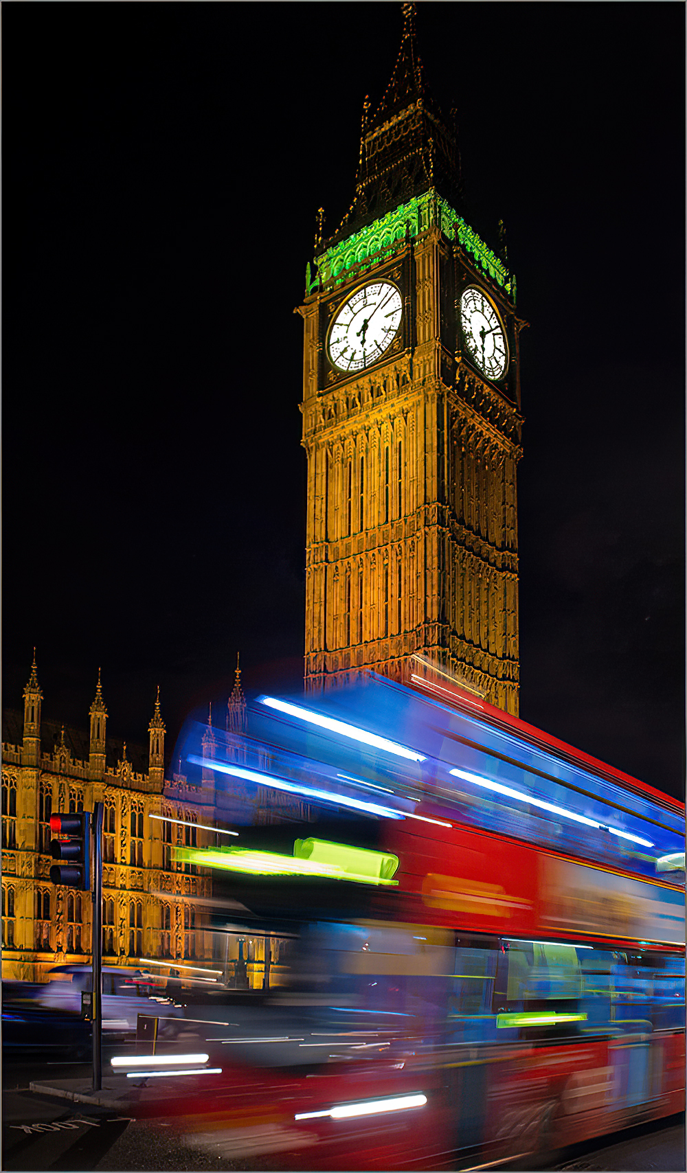 Rush Hour at Big Ben, London by Jeremy Fraser Mitchell