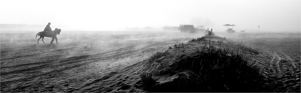 Mist At Dawn In The Sand Sea, Bromo, Indonesia by George Pearson