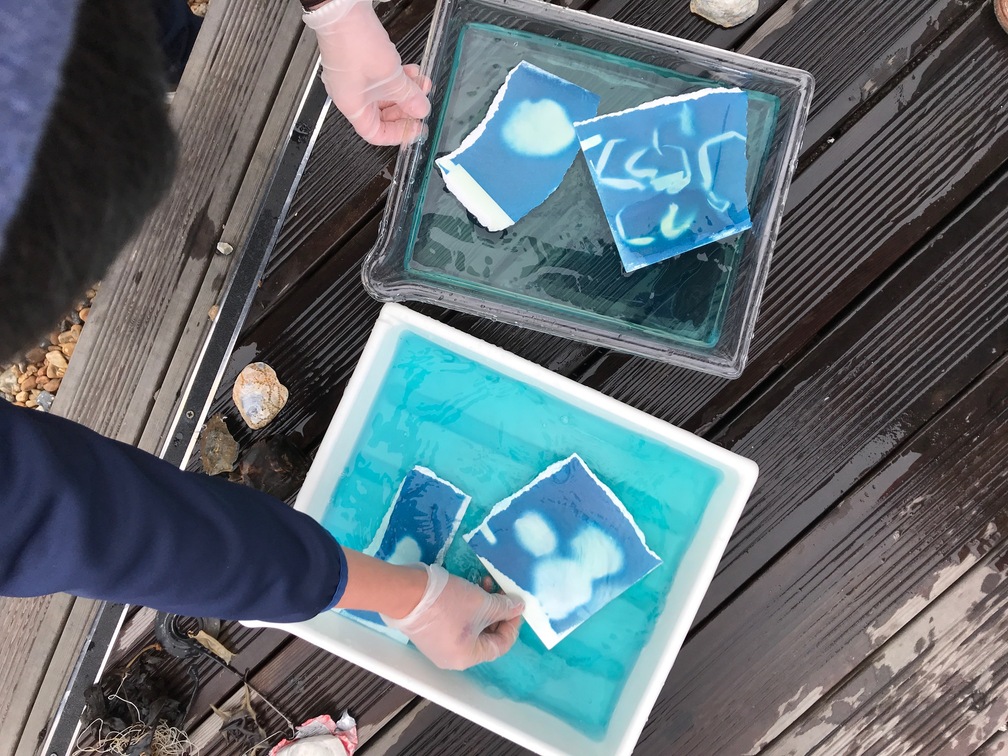 Creative Beach Clean Project, Photoworks. Image Credit Juliette Buss