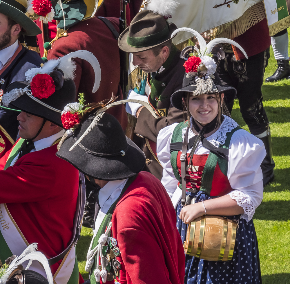 The Schnapps Lady, Schutzenfest Tirol, Austria by Allan Hartley