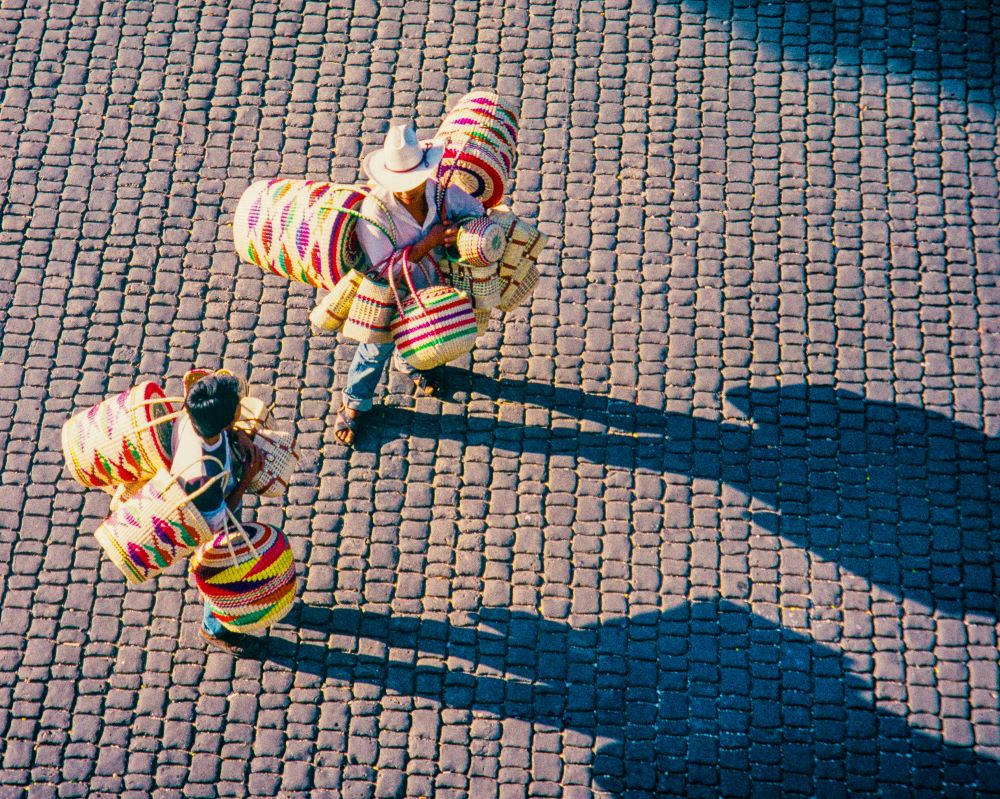 Basket Sellers Oaxaca, Mexico by David Snashall