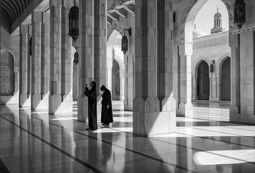 Walk Through Grand Mosque, Muscat, Oman by Sanjoy Sengupta