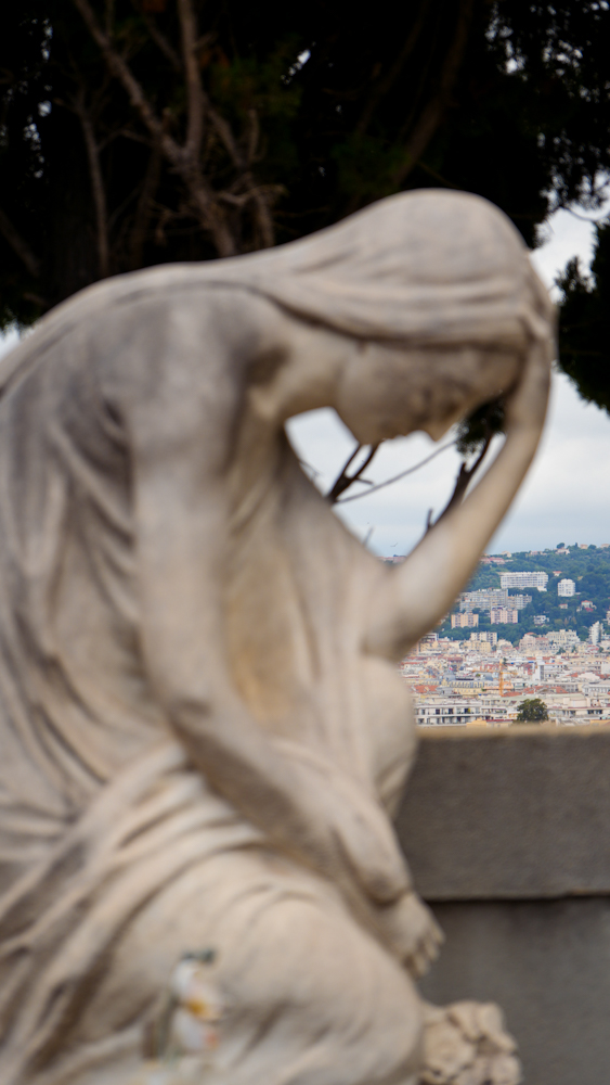 In Despair At The State Of The World Below, Israelite Cemetery Nice, France by Ankit Mohanty