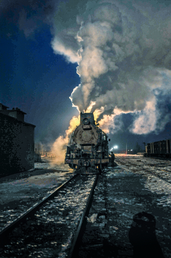 Dongbolizhan Station Awaiting The Morning Departure, Sandaoling,China